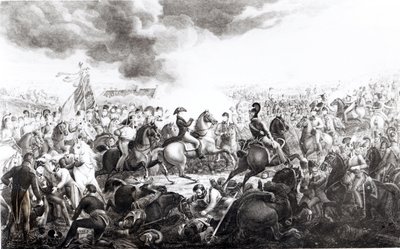 Wellington alla battaglia di Waterloo, 18 giugno 1815 da John Augustus Atkinson
